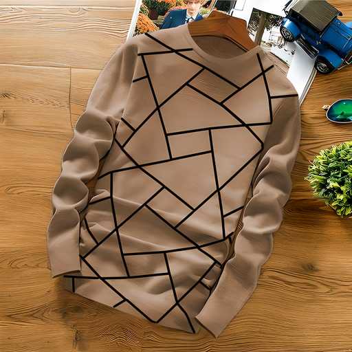 Cotton Blend Printed Full Sleeves Regular Sweatshirts